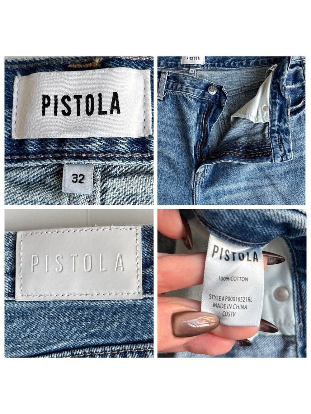 Pistola Bobbie Wide Leg Ankle Jeans - Picture 10 of 10